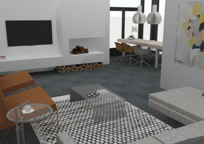 Oosterwolde compleet nieuw interieurontwerp woonkamer en keuken