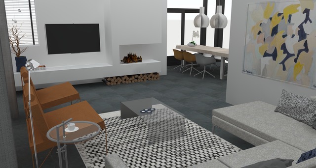 Oosterwolde compleet nieuw interieurontwerp woonkamer en keuken